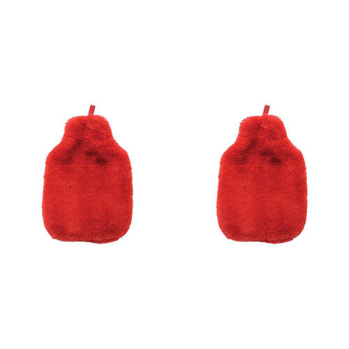 2PK Annabel Trends Cosy Luxe Hot Water Bottle Cover 37x23cm - Cherry