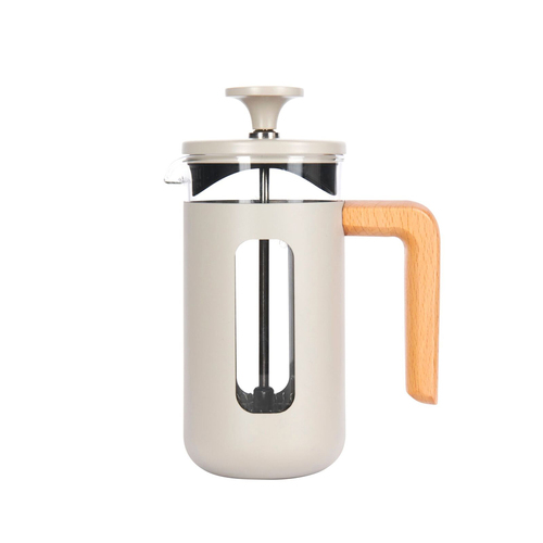 La Cafetiere Pisa 3-Cup 350ml Stainless Steel/Glass French Press - Latte