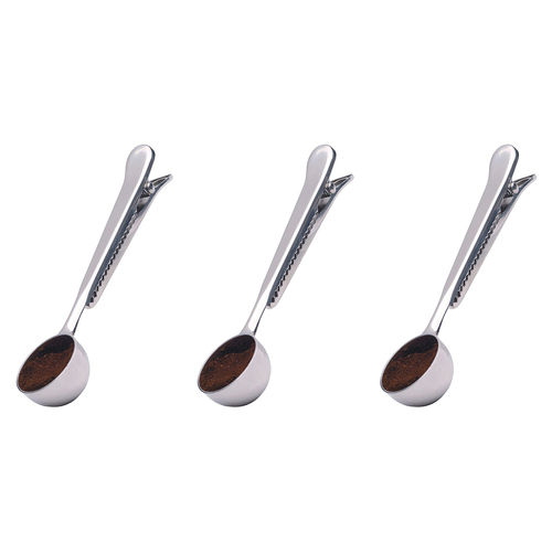 3x La Cafetiere 18cm/20g Stainless Steel Coffee Measuring Spoon w/ Clip