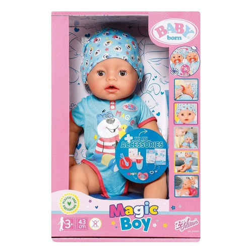 Baby Born Magic Boy Kids/Childrens Toy 43cm - Open Box  3+