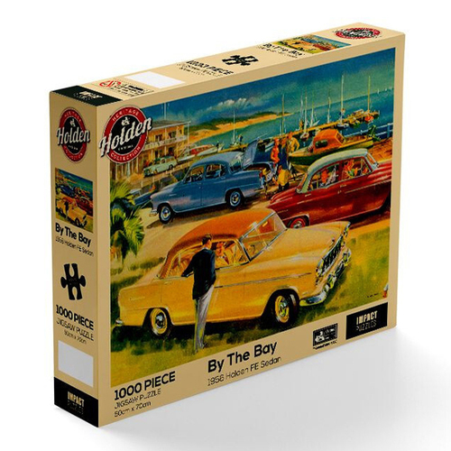 1000pc Impact Puzzles Holden By the Bay FE Holden 1957 Puzzle 50x70cm