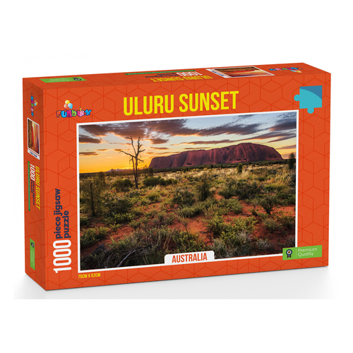 1000pc Funbox Uluru Sunset Ayers Rock Australia Jigsaw Puzzle 58x40cm