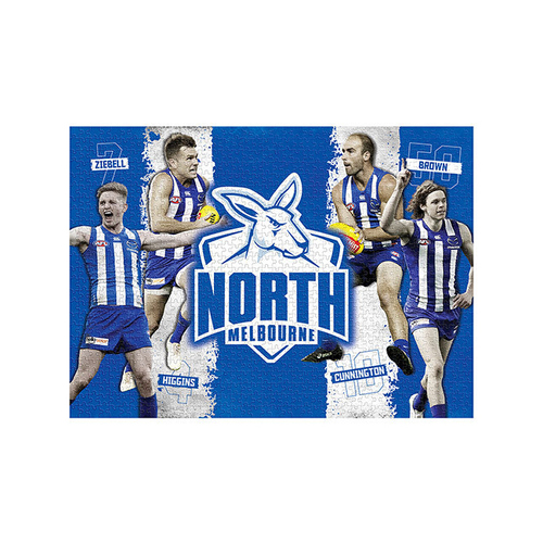 1000pc Licensing Essentials AFL North Melbourne Kangaroos Puzzle 70x50cm