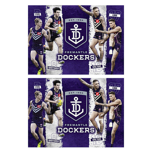 2x 1000pc Licensing Essentials AFL 4-Player Fremantle Dockers Puzzle 70x50cm