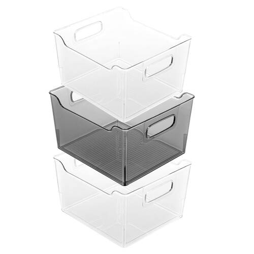 3x Boxsweden 25 x 23cm Crystal Storage Container - Assorted