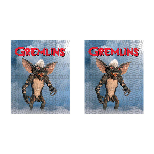 2x 1000pc Licensing Essentials Licensed Puzzle Gremlins Stripe 70x50cm