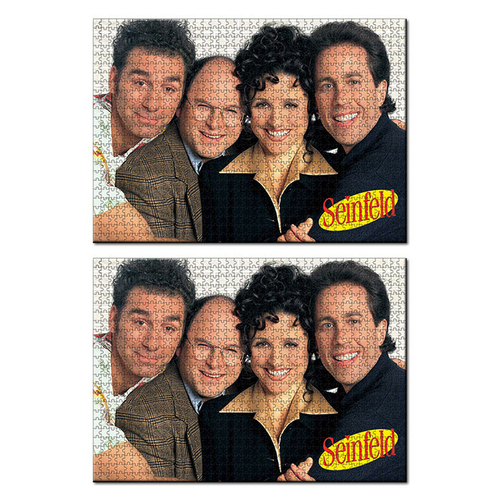 2x 1000pc Licensing Essentials Licensed Puzzle Seinfeld Group 70x50cm