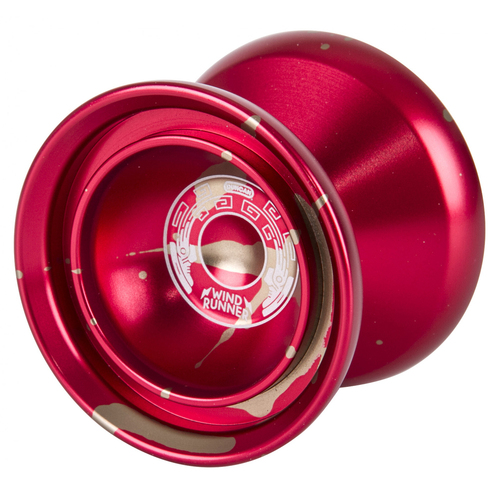 Duncan Yo Yo Expert Windrunner Red w/ Gold Splash