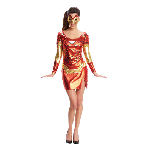 Marvel Iron Rescue Sexy Womens Dress Up Costume - Size L