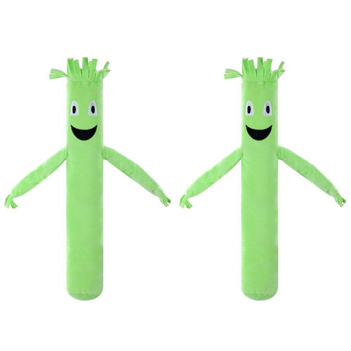 2PK Paws & Claws Wavy Arm Man Plush Green 54X23X7cm