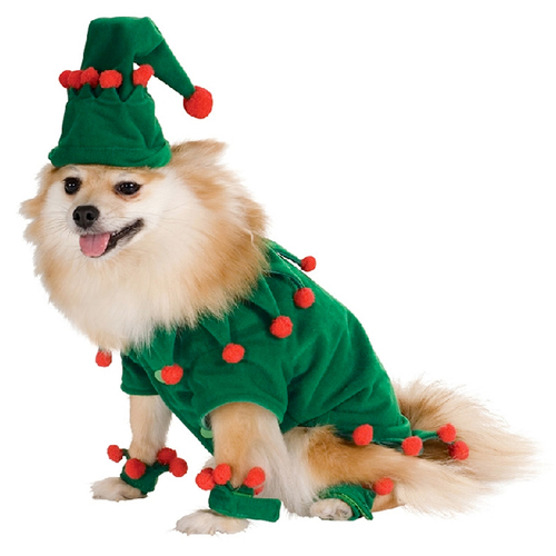 Rubies Elf Pet Dress Up Costume For Dogs - Size L