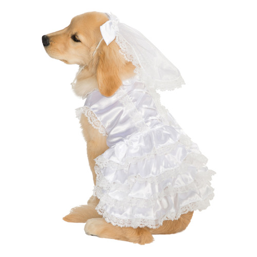 Rubies Bride Pet Dress Up Costume - Size L For Dogs 