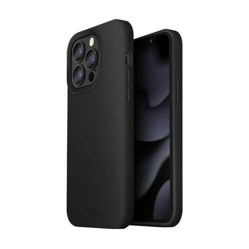 Uniq Lino Silicone Case For Apple iPhone 13 Pro Max - Black