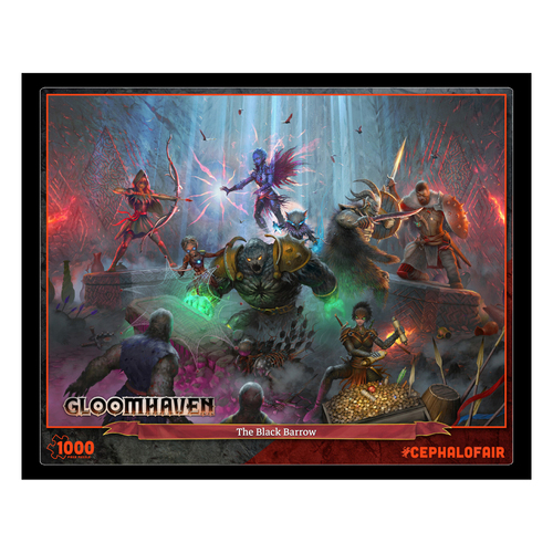 1000pc Cephalofair Games Gloomhaven The Black Barrow Jigsaw Puzzle 67x48cm