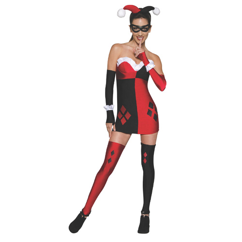 Dc Comics Harley Quinn Womens Dress Up Costume - Size M