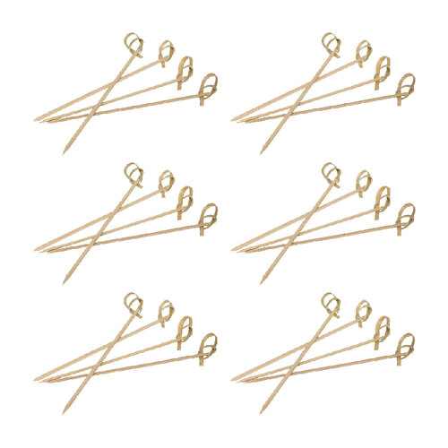 6 x 40pc Wiltshire Entertaining Finger Food/Cocktail Party Skewers 10cm