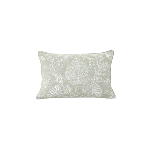 MM Linen Botanica Cushion Pillow 40x60cm Rectangular Poplar