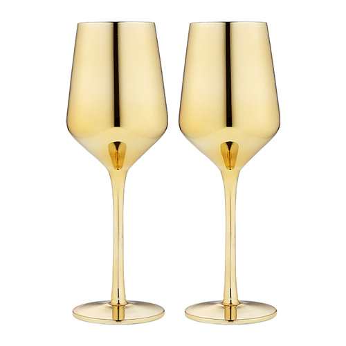 2pc Tempa Aurora Gold Wine Glass