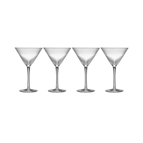 4pc Tempa Esme Clear Martini Glasses 320ml