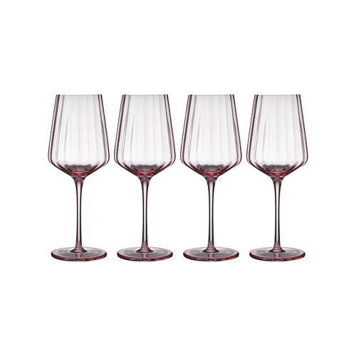 4pc Tempa Esme Blush Wine Glass