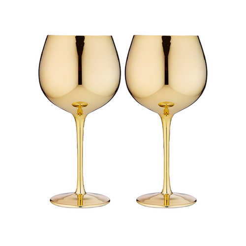 2pc Tempa Aurora Gold Gin Glass