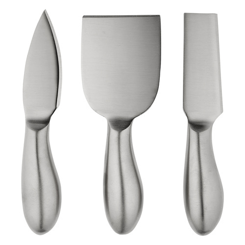 3pc Tempa Fromagerie Silver Cheese Knife Set