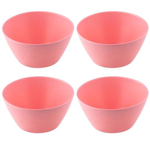 4PK Delilah Melamine 15x7cm Picnic Round Bowl - Pink