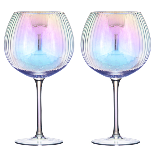 2pc Tempa Thalia 685ml Crystal Gin Glass Set - Opal