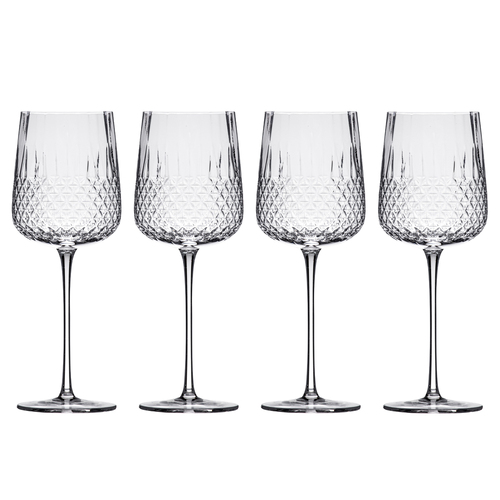 4pc Tempa Jasper 410ml Crystal Wine Glass Drinking Set