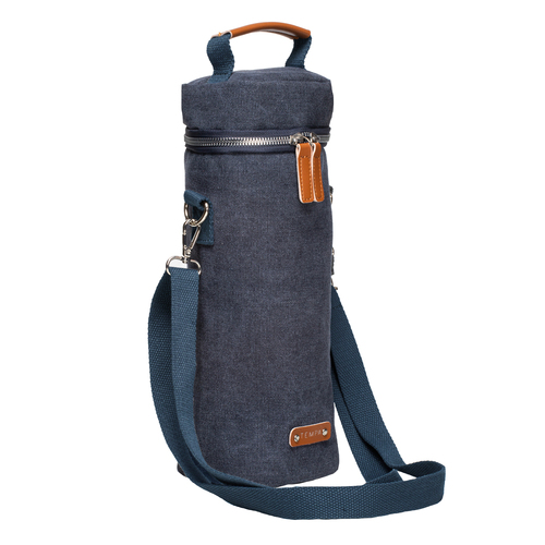 Tempa Kayce Adjustable Insulated 33cm Single Wine Bag Storage - Navy