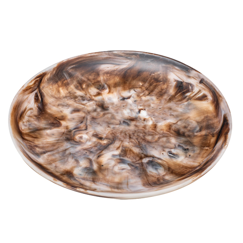 Tempa Marlow Round 36cm Polyresin Platter Tableware - Espresso