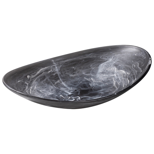 Tempa Marlow 44cm Polyresin Oblong Dinner Bowl - Storm