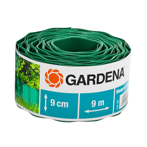 Gardena Plastic Outdoor Garden Bed Decorative Edging 9 cm x 9 m - Green