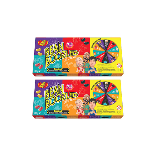 2PK Jelly Belly Bean Boozled Jelly Bean Spin Game Chewy Candies 100g