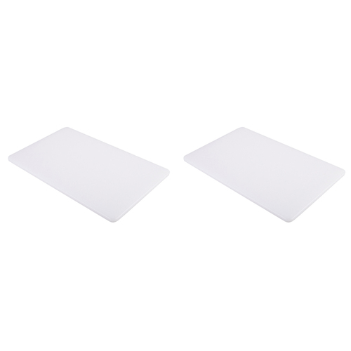 2PK Appetito Pe Cutting Board Home Kitchen Cooking 25x40cm - White