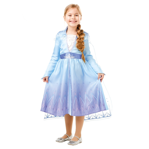 Disney Frozen 2 Size 3-5 Girls Princess Elsa Classic Dress Costume