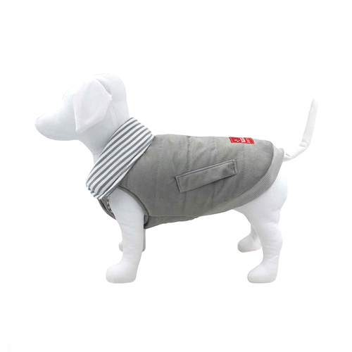 Louie Living Dog/Pet Reversible Light Sweater Large Light Grey