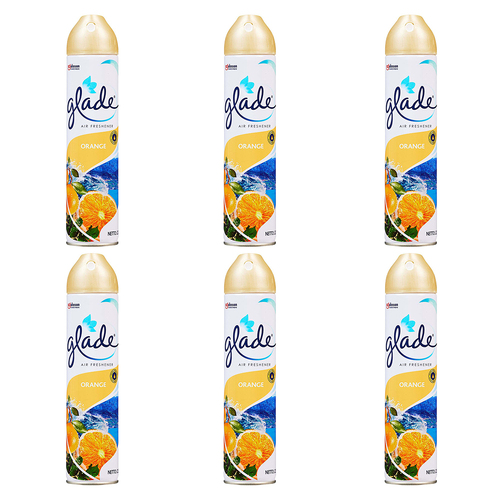 6PK Glade Air Freshener Exotic Orange Home/Room Fragrance Spray 225ml