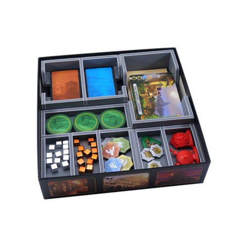 Folded Space Game Box Inserts Organiser For 7 Wonders Duel & Expansions