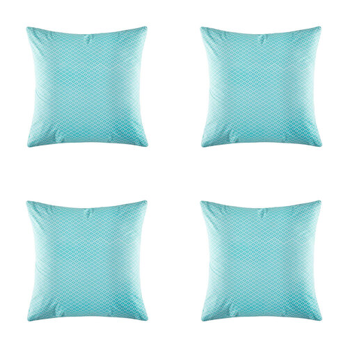 4PK Kas Australia Alva Euro Throw Pillowcase 65x65cm - Aqua