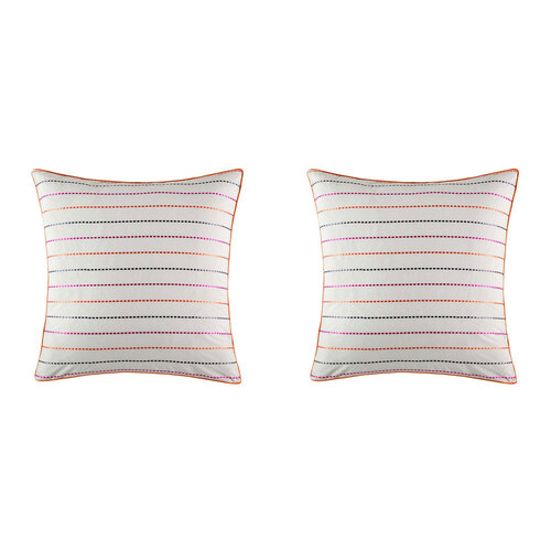 2PK Kas Australia Tarli Euro Throw Pillowcase 65x65cm - Multicoloured