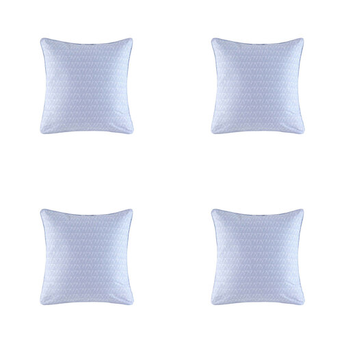 4PK Kas Australia Rosetta Euro Throw Pillowcase 65x65cm - Grey