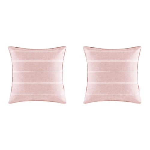 2PK Kas Australia Balmoral Euro Throw Pillowcase 65x65cm - Blush