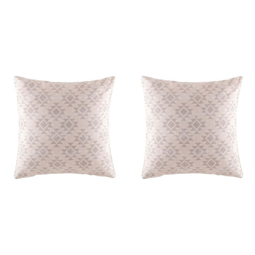 2PK Kas Australia Kana Euro Throw Pillowcase 65x65cm - Neutral