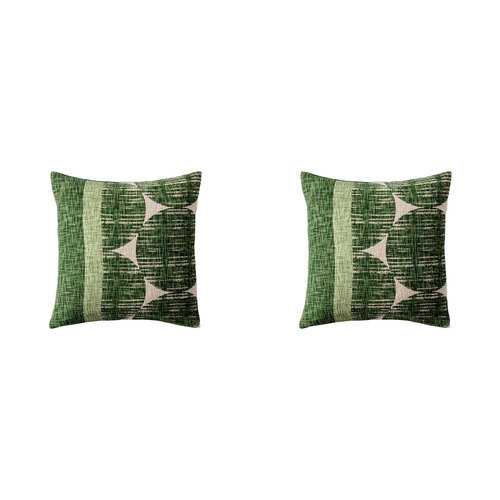 2PK Kas Australia Sima Filled Cushion Decor Square 50x50cm - Green