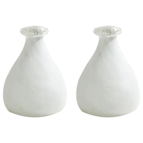 2PK Ben David Bermuda Flower Vase Medium White Home/Lounge Decor