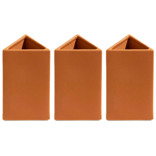 3PK Ben David Trio Flower Vase Large Caramel Home/Lounge Decor