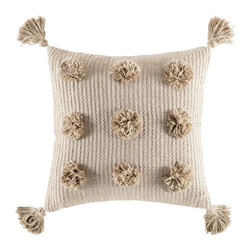 Kas Australia Balla Filled Cushion Decor Square 50x50cm - Natural