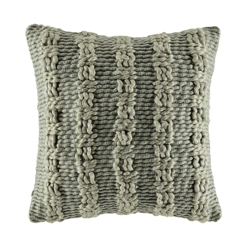 Kas Australia Lattice Filled Cushion Decor Square 50x50cm - Sage