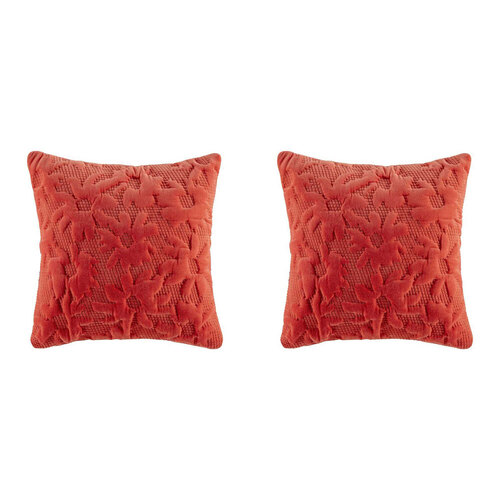 2PK Kas Australia Fresca Filled Cushion Decor Square 50x50cm - Tomato